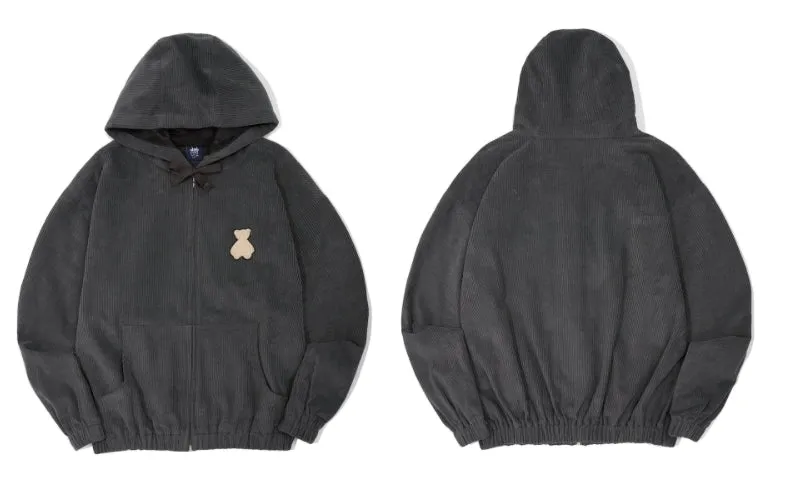 AQO_studiospace(アコスタジオスペース)   AQO BEAR CORDUROY SET UP CHARCOAL