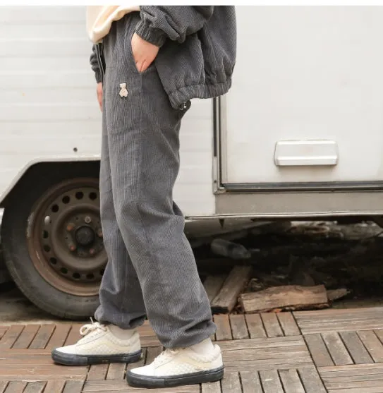AQO_studiospace(アコスタジオスペース)   AQO BEAR CORDUROY SET UP CHARCOAL