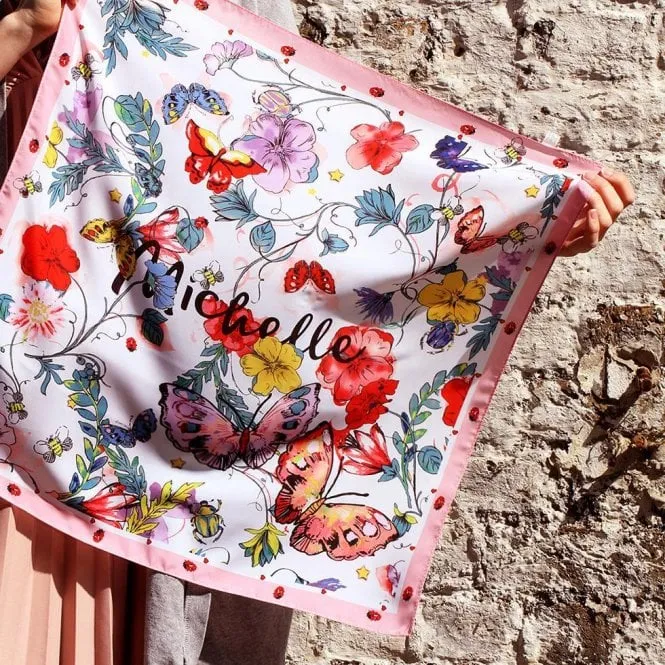 Personalised Name 'Michelle' Silky Scarf