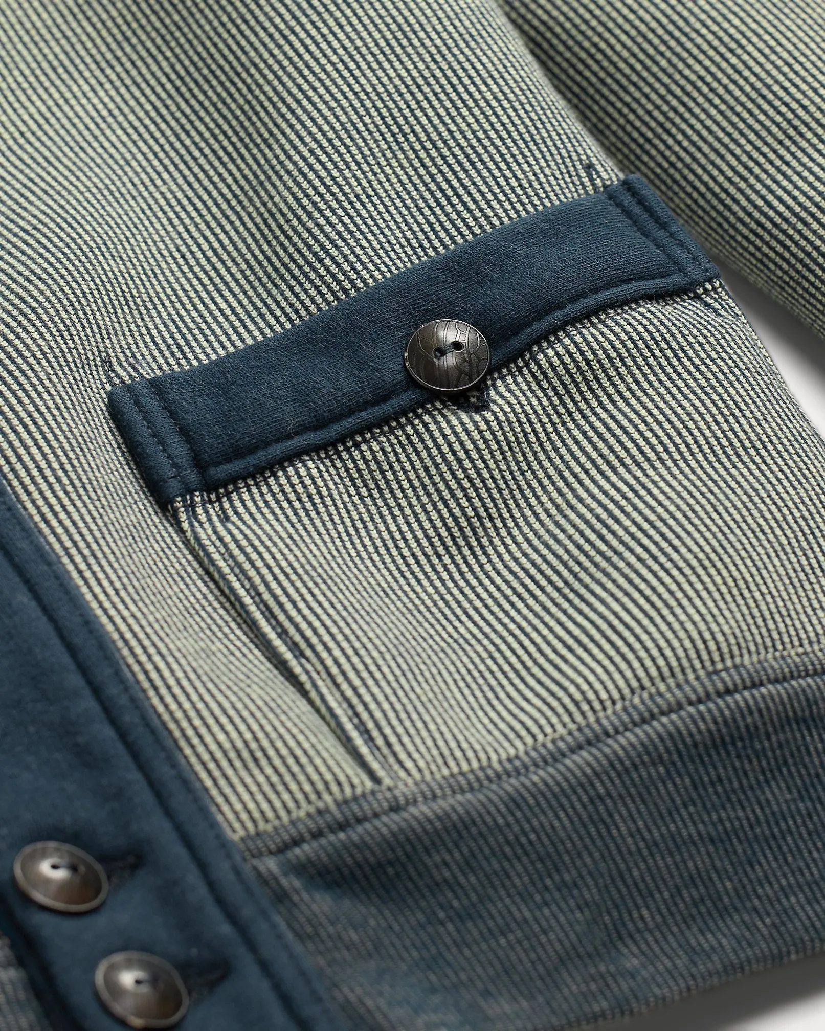RRL Striped Jacquard-Knit Cardigan